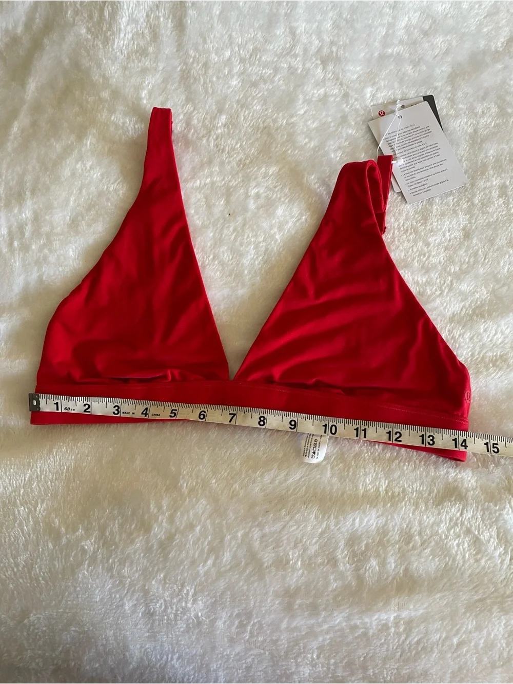 lululemon athletica Red V-Neck Bralette